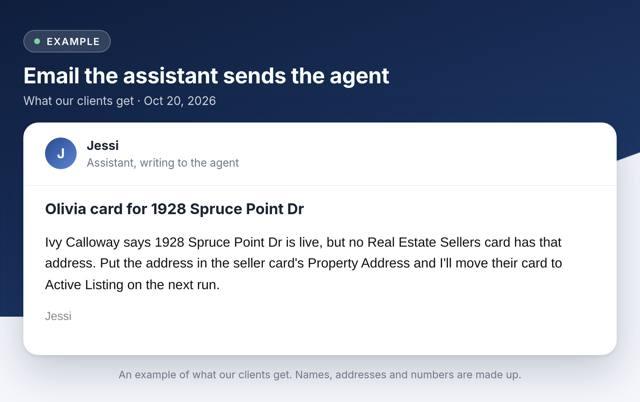 A real example: CRM card check