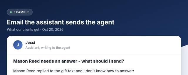 A real example: Closing gift + Google review ask