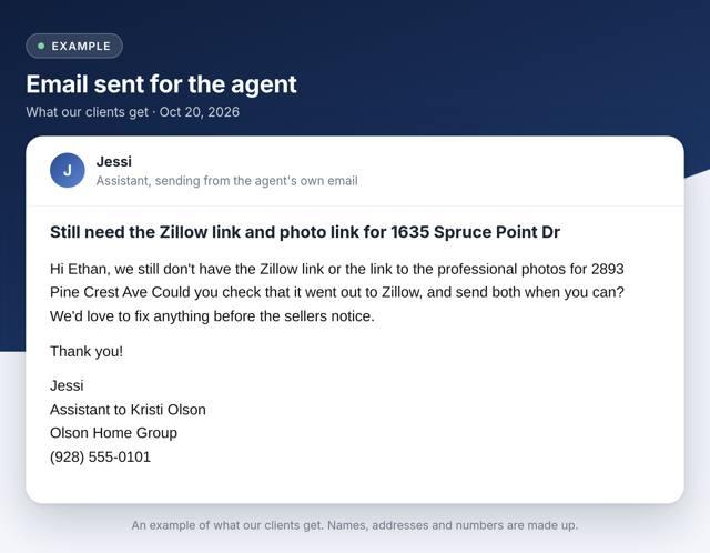 A real example: Zillow link check