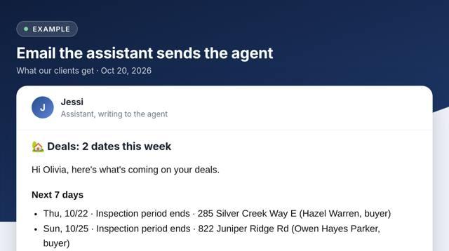 A real example: Monday deals plan